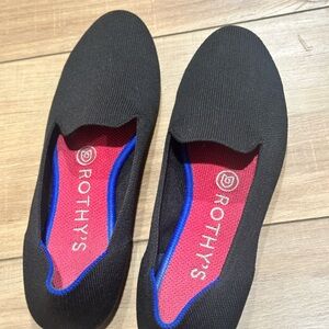 Rothy's Black and Blue Women's Loafers